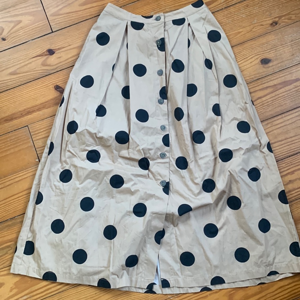 Polka-dot maxi skirt size 4 women